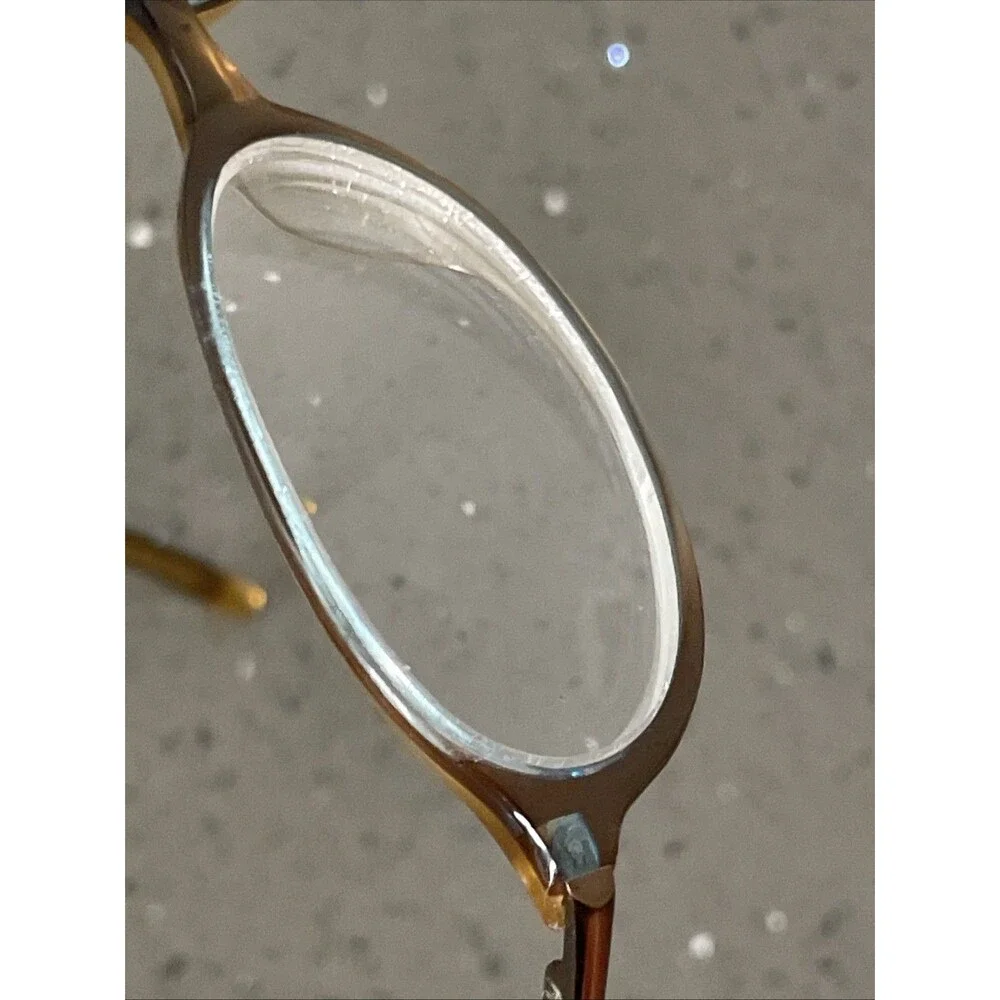 Anne Klein Brown Aqua Oval Eyeglasses FRAMES ONLY AK8026 K5170 48-17-135